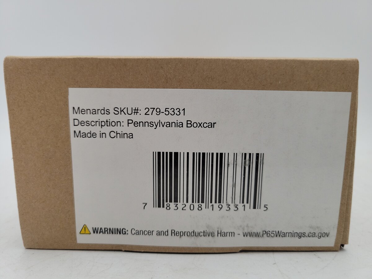Menards 279-5331 O Gauge Pennsylvania Boxcar EX/Box