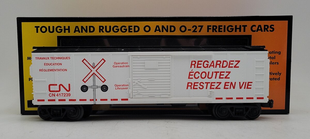 MTH 30-71119 O Canadian National Boxcar with Blinking LEDs #417239 LN/Box