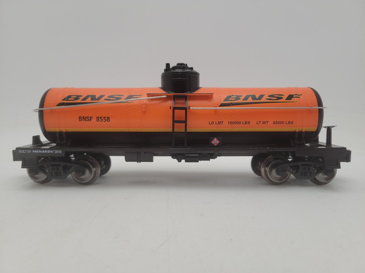 Menards 279-4322 O Gauge BNSF Single Dome Tank Car EX