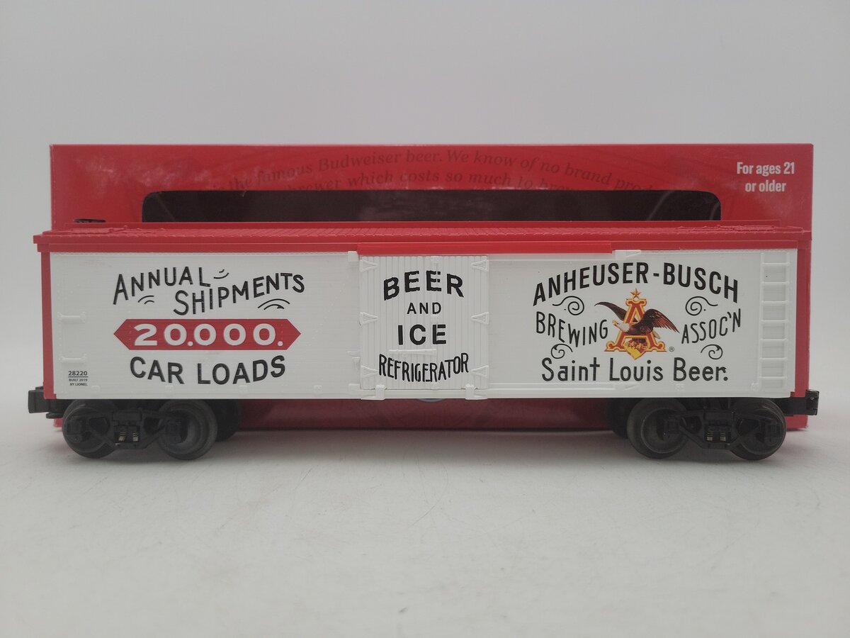 Lionel 1928220 O Gauge 1890's Anheuser Busch Reefer Car LN/Box