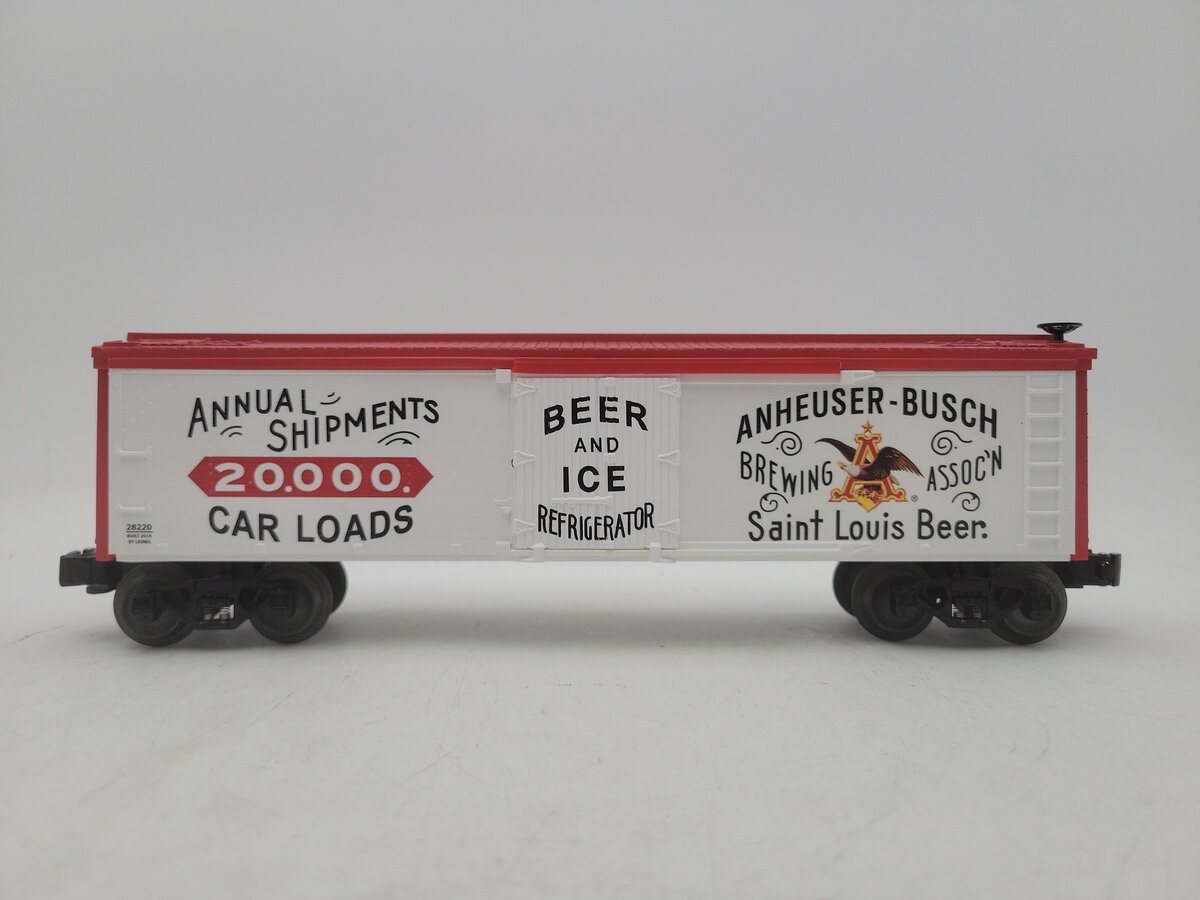 Lionel 1928220 O Gauge 1890's Anheuser Busch Reefer Car LN/Box