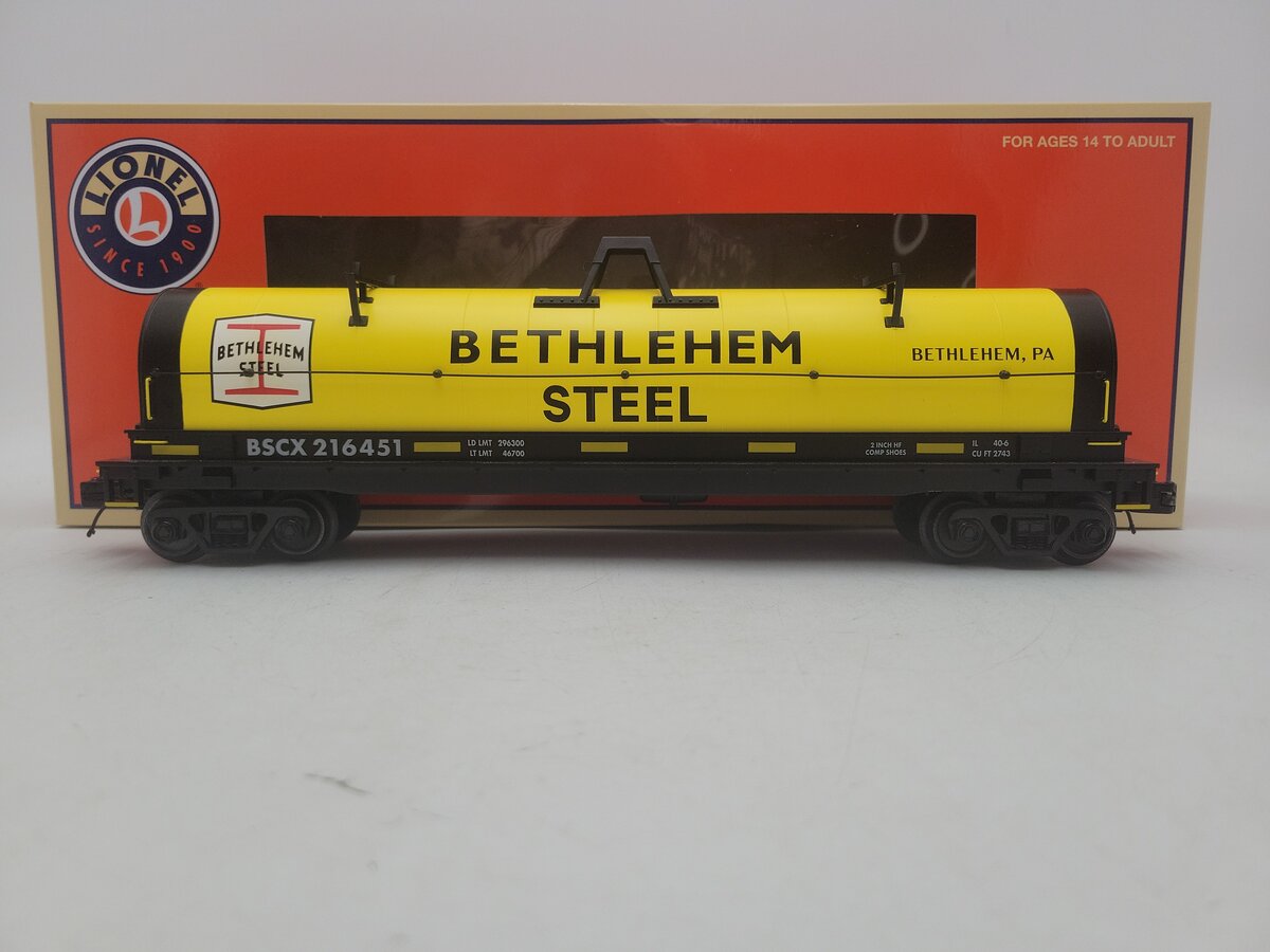 Lionel 2226451 O Gauge Bethlehem Steel Coil Car #216451 EX/Box