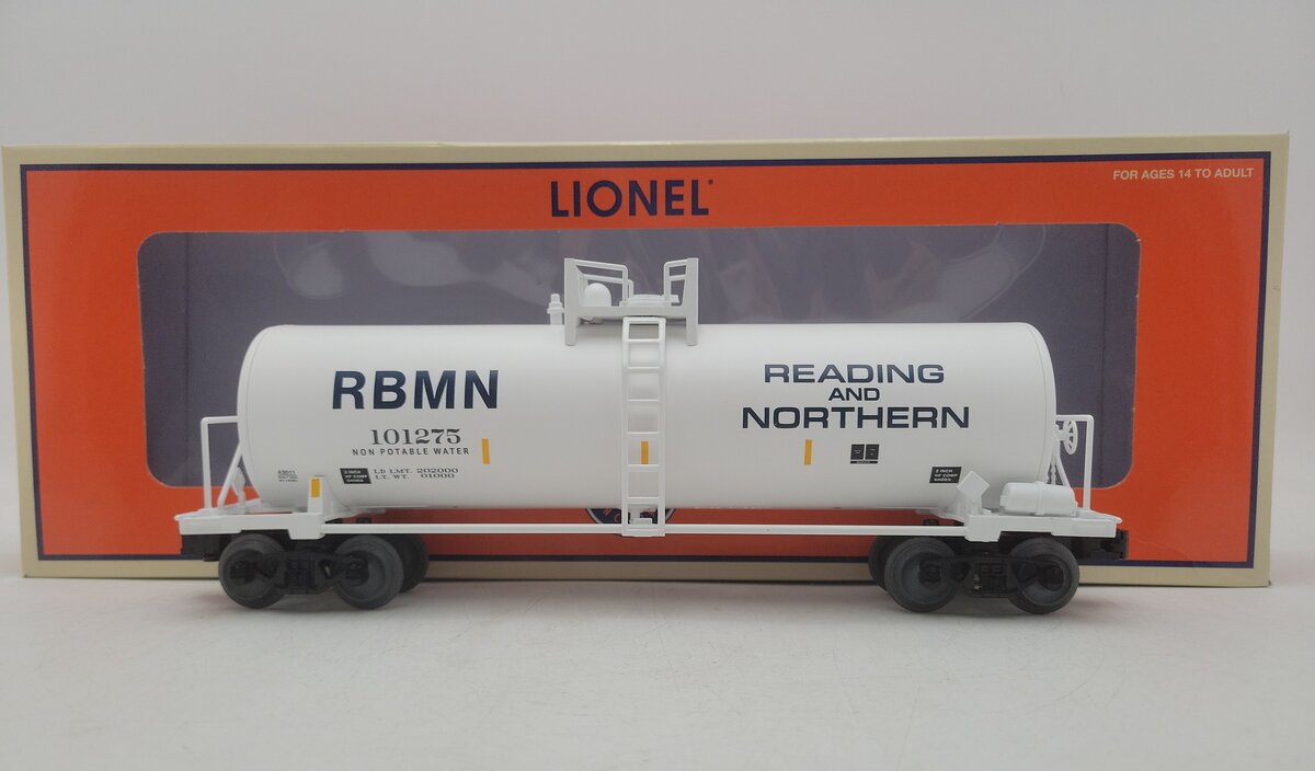 Lionel 2343011 O Gauge Reading & Northern Unibody Tank Car #101275