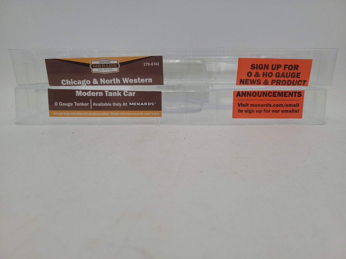 Menards 279-6742 O Gauge Chicago & North Western Tanker Car EX