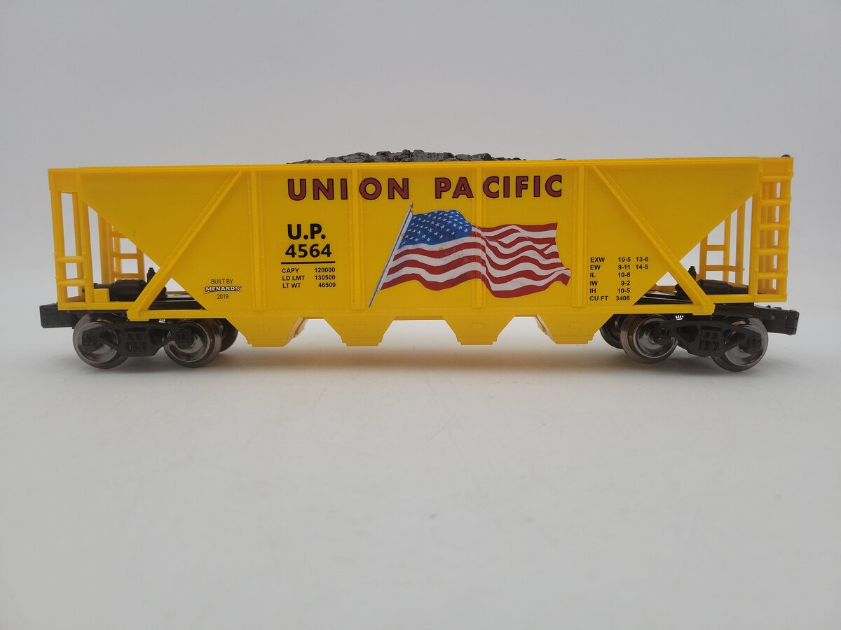 Menards 279-4578 O Gauge Union Pacific Coal Hopper EX/Box