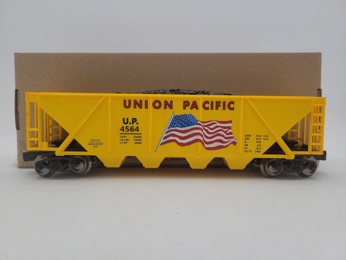 Menards 279-4578 O Gauge Union Pacific Coal Hopper EX/Box