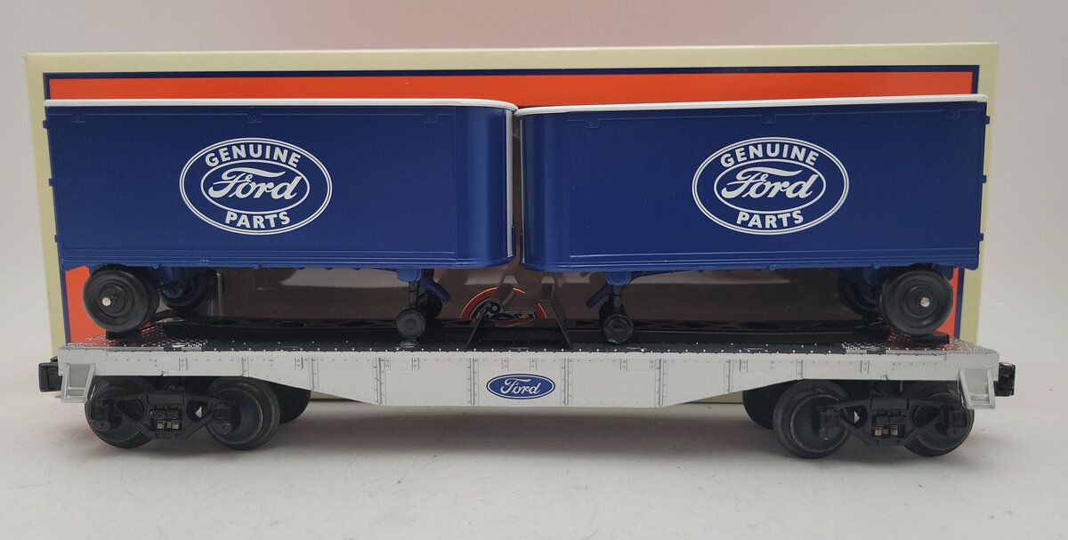 Lionel 2228470 O Gauge Ford Flatcar with Piggyback Trailers EX/Box