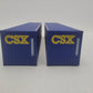 Menards 279-4662 O Gauge CSX 40' Containers 2-Pack EX/Box