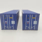 Menards 279-4662 O Gauge CSX 40' Containers 2-Pack EX/Box