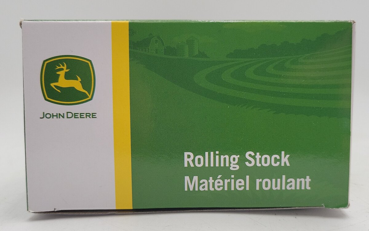 Lionel 1928350 O Gauge John Deere Flatcar w/ Piggyback Trailers VG/Box