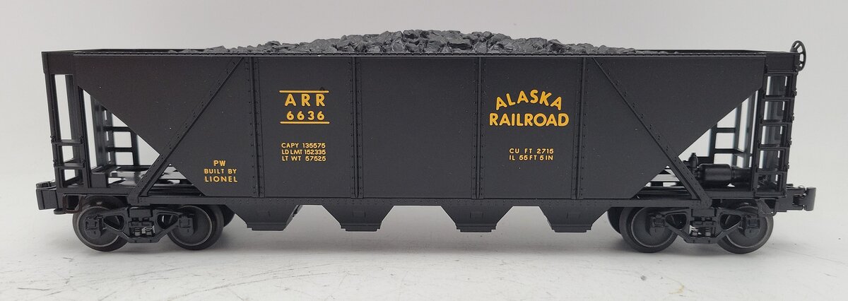 Lionel 6-19350 O Gauge PWC Alaska Quad Hopper #6636 LN/Box