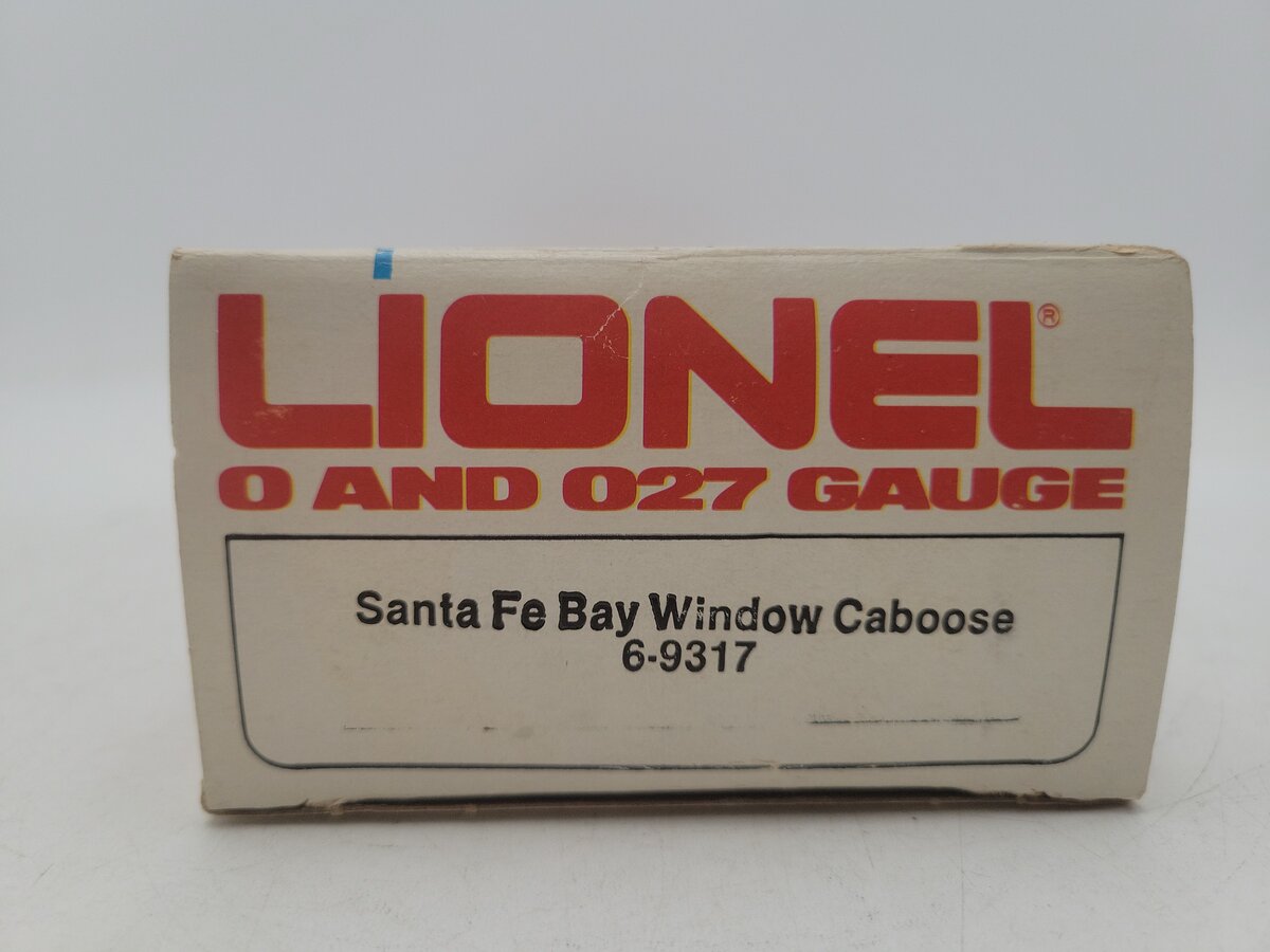 Lionel 6-9317 O Gauge AT&SF Blue & Yellow Bay Window Caboose #9317 VG/Box