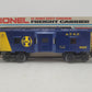 Lionel 6-9317 O Gauge AT&SF Blue & Yellow Bay Window Caboose #9317 VG/Box