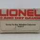 Lionel 6-9317 O Gauge AT&SF Blue & Yellow Bay Window Caboose #9317 VG/Box