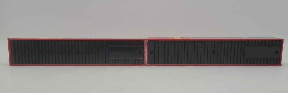 Menards 279-4658 O Gauge 40' Santa Fe Containers (Set of 2) EX/Box