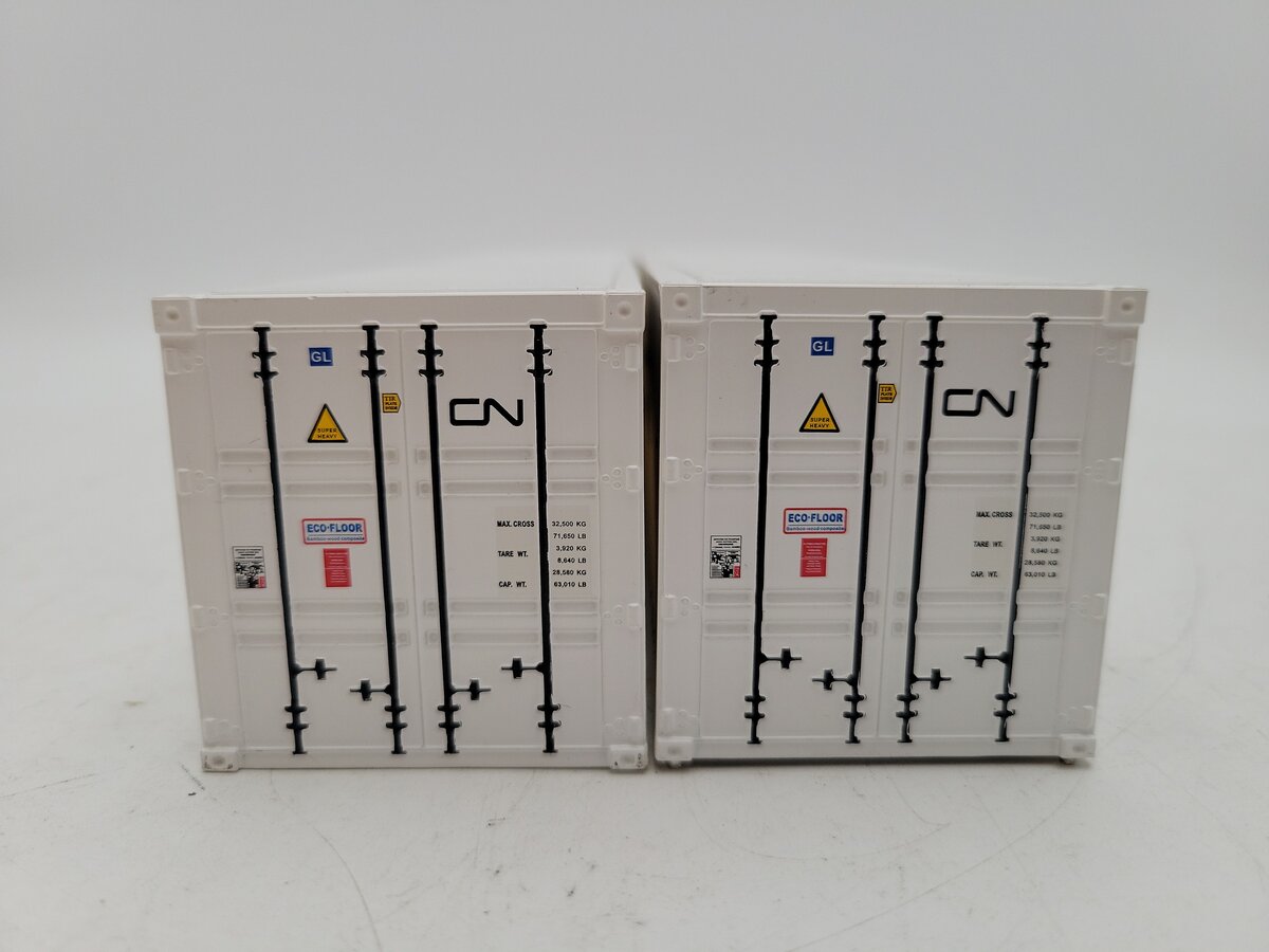 Menards 279-4660 O Gauge Canadian National 40' Containers (2-Pack) EX/Box