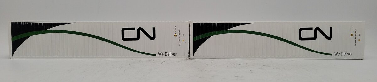 Menards 279-4660 O Gauge Canadian National 40' Containers (2-Pack) EX/Box
