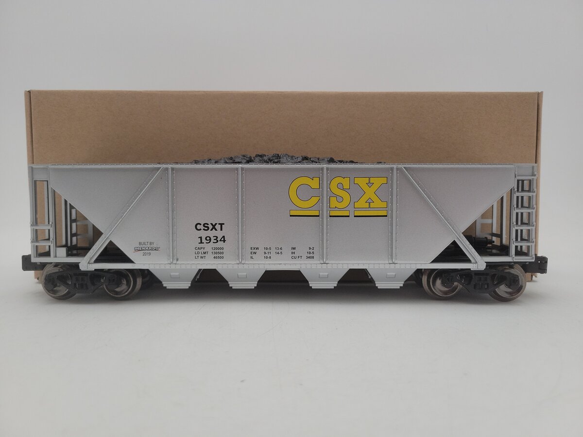 Menards 279-4572 O Gauge CSX Coal Hopper Car EX/Box
