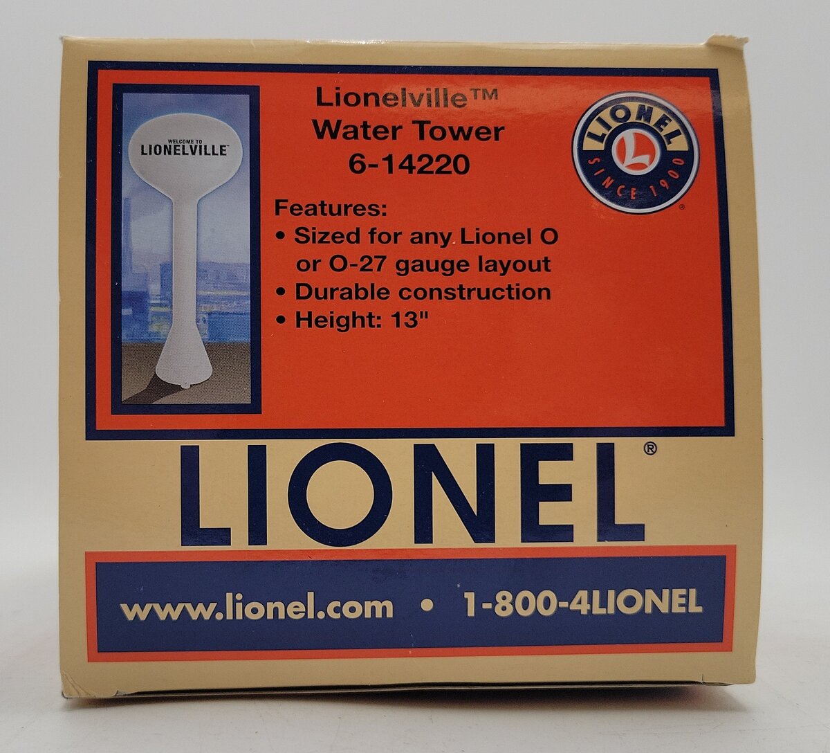 Lionel 6-14220 O Lionelville Water Tower EX/Box