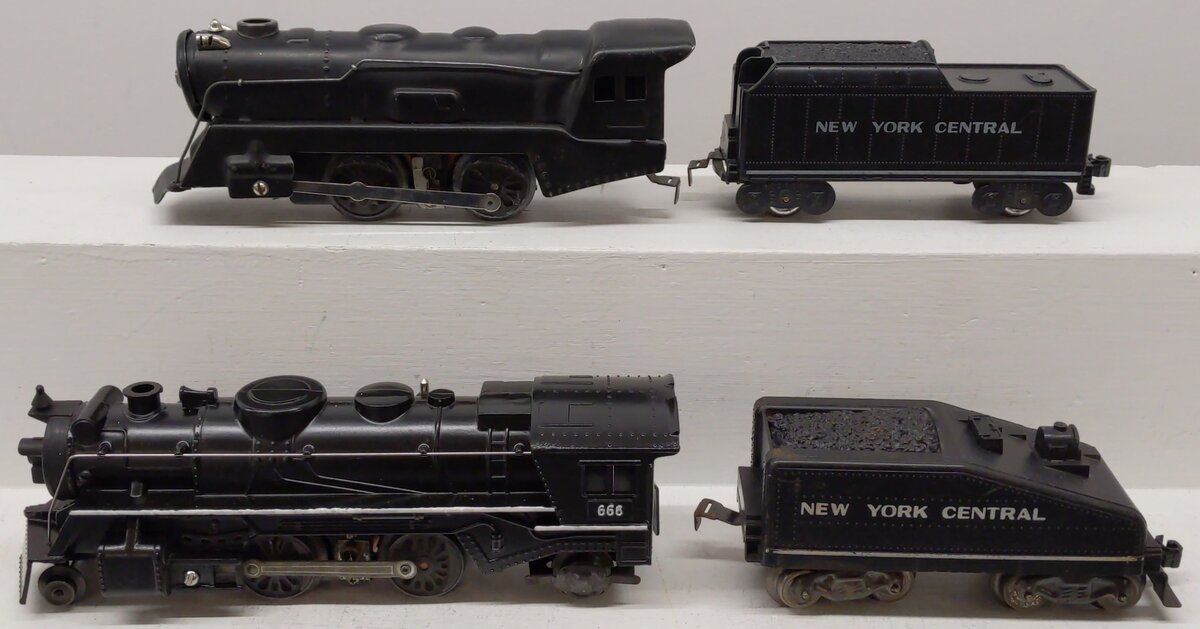 Marx Vintage O Locomotives & Tenders 666, 898, 961, 1951 [4] VG