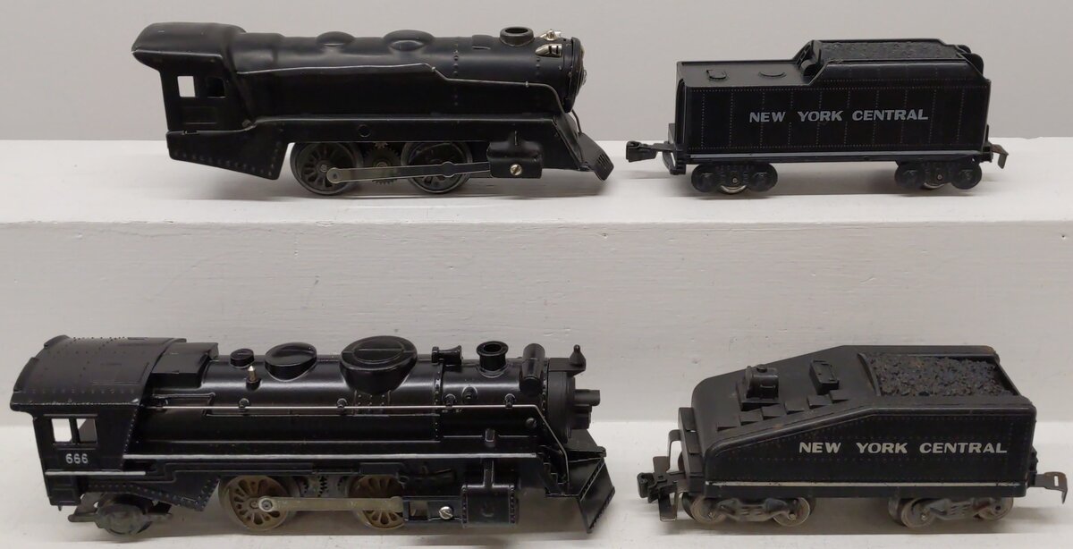 Marx Vintage O Locomotives & Tenders 666, 898, 961, 1951 [4] VG