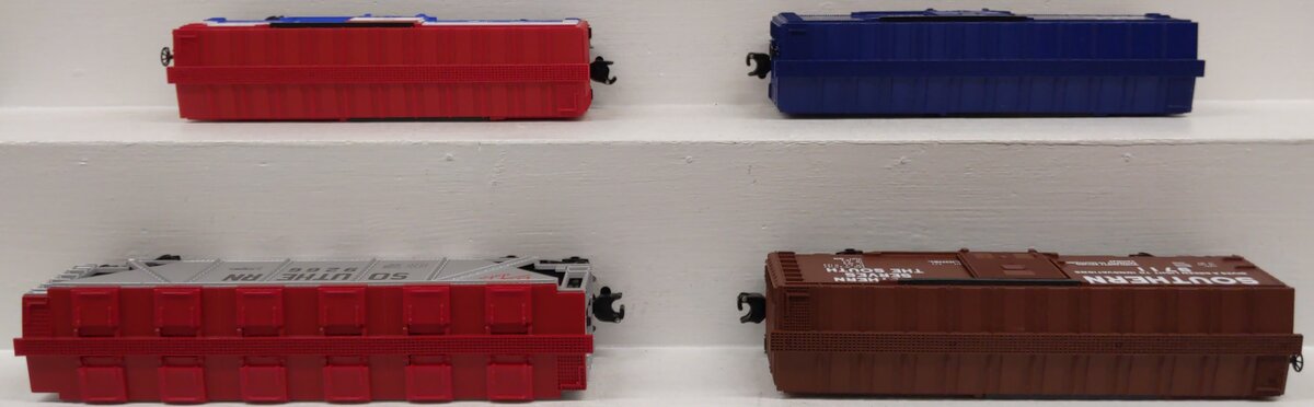 Lionel O Gauge Assorted Freight Cars: #9708, #9711, #9771, #9266 [4] LN/Box