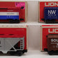 Lionel O Gauge Assorted Freight Cars: #9708, #9711, #9771, #9266 [4] LN/Box