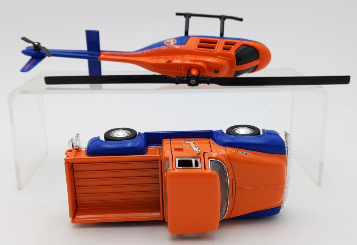 Lionel TMT-411 1:48 1956 Ford Diecast Pick-up Truck and Helicopter Set LN/Box