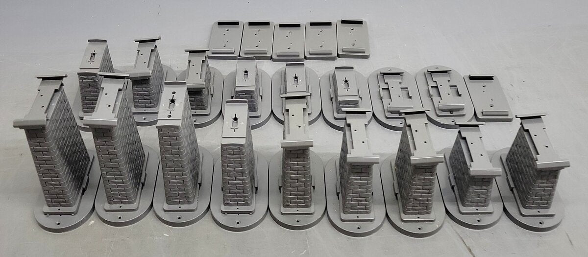 MTH 40-1135 O RealTrax Graduated Trestle System (Pack of 23) EX
