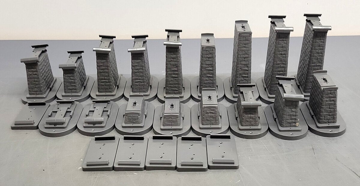 MTH 40-1135 O RealTrax Graduated Trestle System (Pack of 23) EX