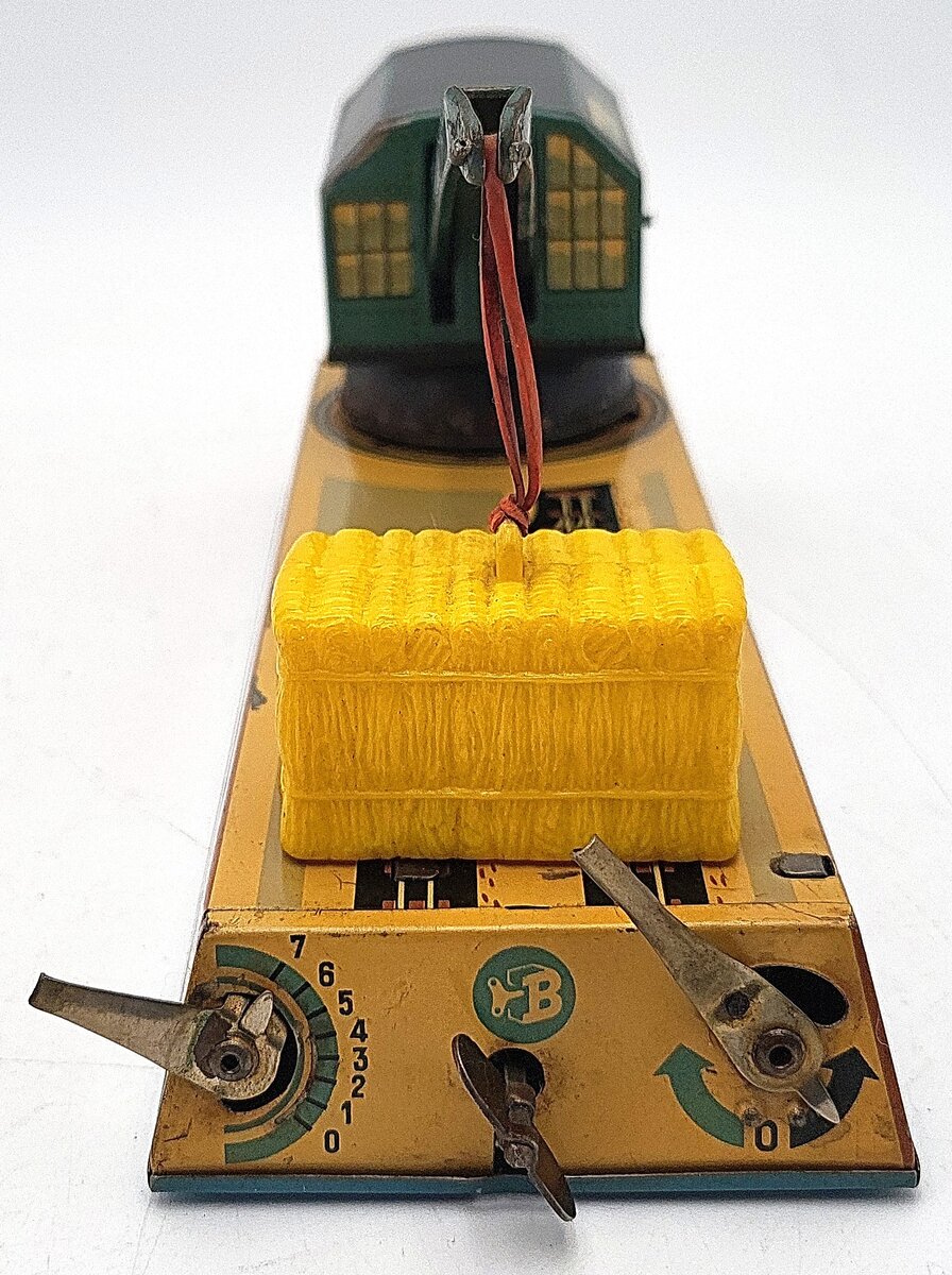 Biller 095 Tinplate Wind-Up Dock Yard Crane VG