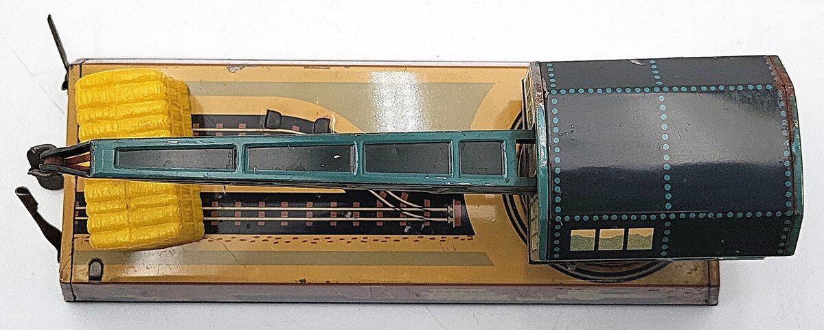 Biller 095 Tinplate Wind-Up Dock Yard Crane VG