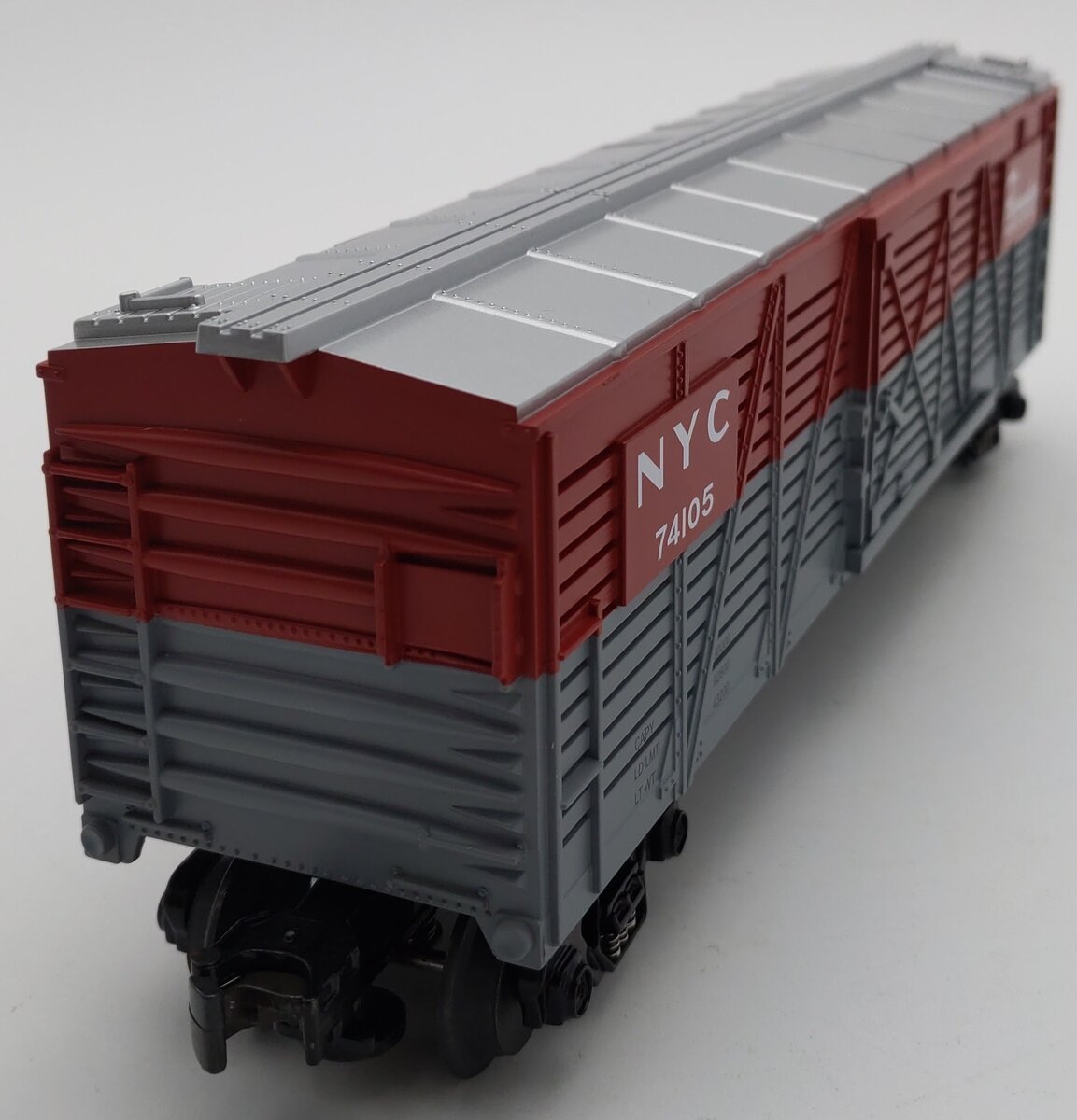MTH 30-7112 O Gauge New York Central Pacemaker Stock Car #74105 LN/Box