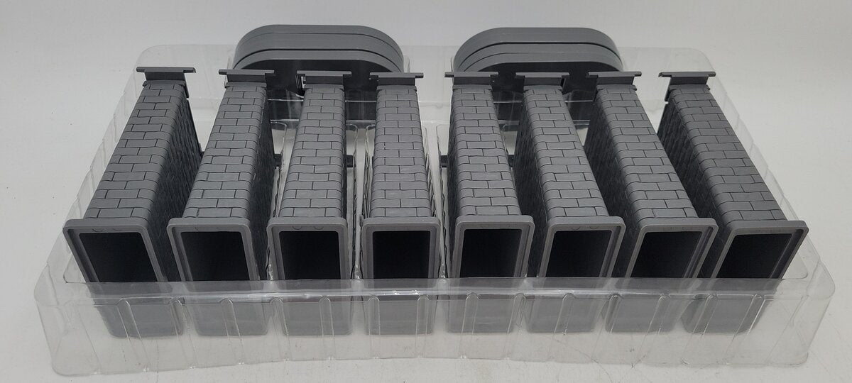 MTH 40-1034 O RealTrax Elevated Trestle Set (Pack of 8) LN/Box