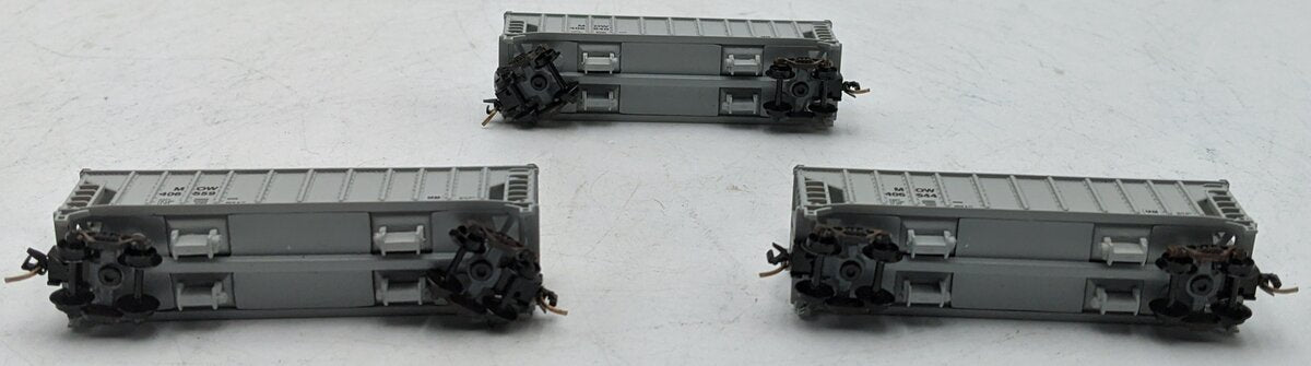 Walthers 932-38705 N Scale Maintenance of Way Ballast Hopper 3-Pack LN/Box