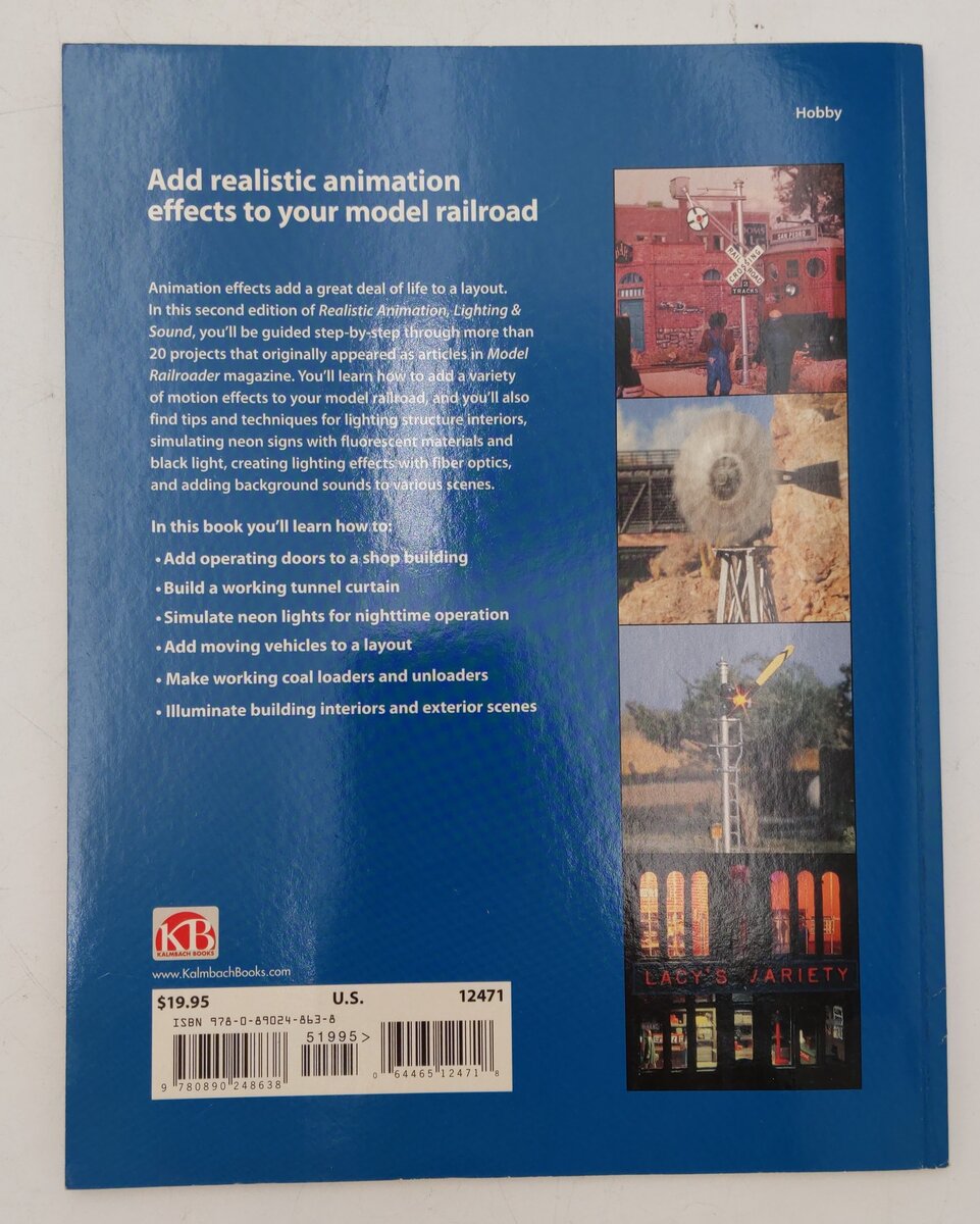 Realistic Animation, Lighting & Sound Paperback Book By Kalmbach Books VG