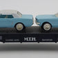 MTH 30-7613 O Gauge Auto Transport Flatcar with Two ThunderBirds LN/Box