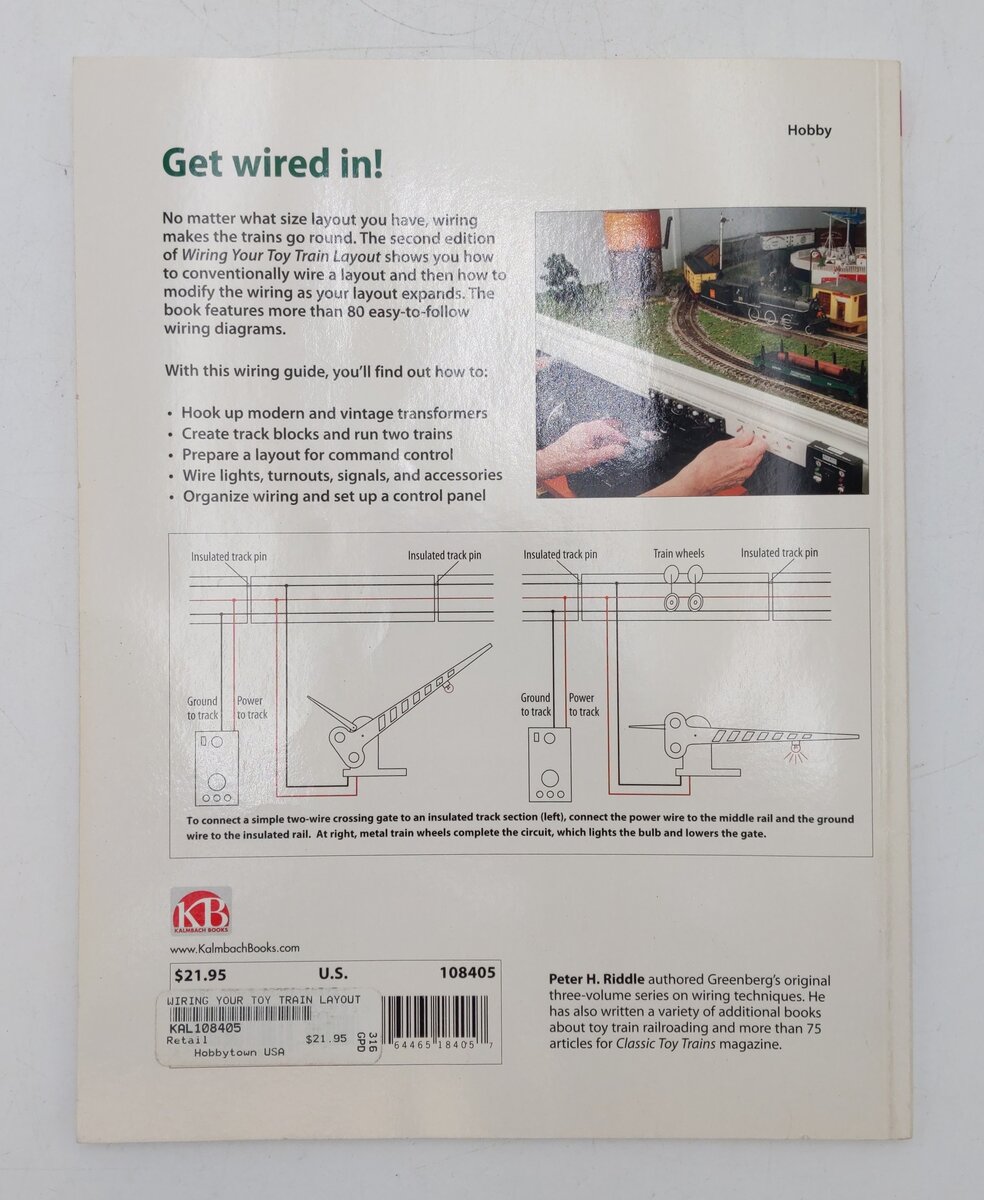 Wiring Your Toy Train Layout 2nd Edition Paperback Book By Peter H. Riddle VG