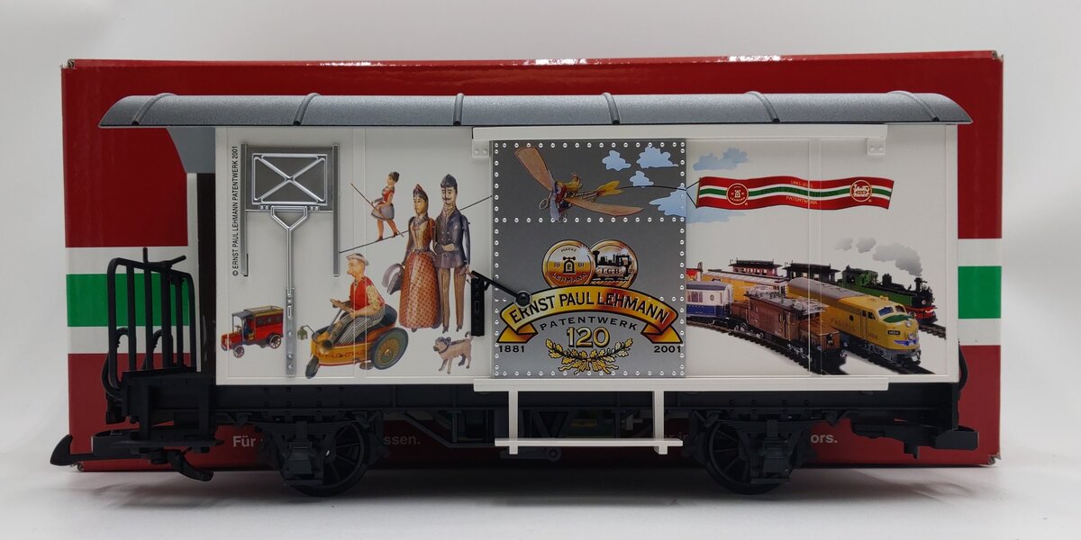 LGB 47280 G Scale 120th Anniversary Ernst Paul Lehmann Boxcar EX/Box