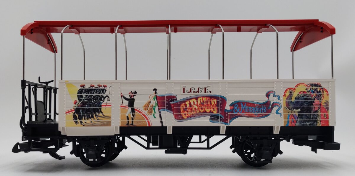 LGB 3125 G Scale Open Air Circus Passenger Car EX/Box