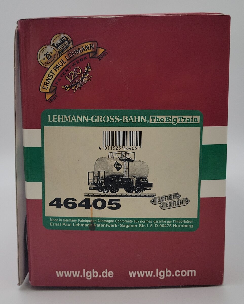 LGB 46405 Limited Edition ARAL Tank Car EX/Box