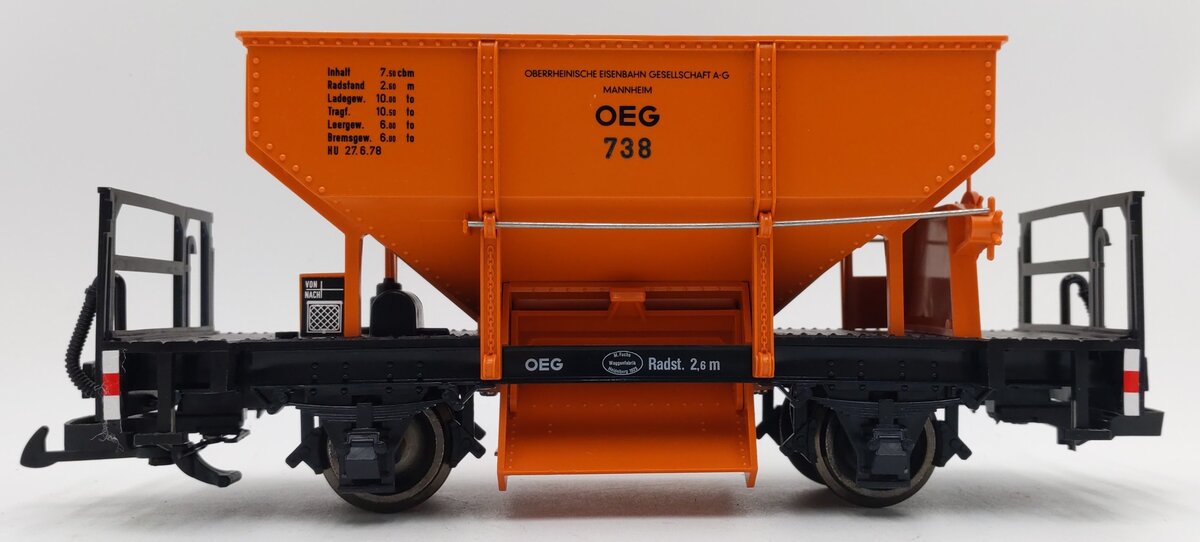 LGB 4041-8 G Scale OEG Ballast Car #738 EX