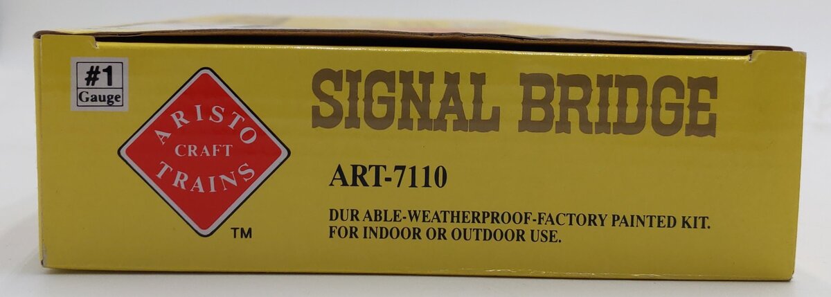 Aristo-Craft 7110 G Gauge Signal Bridge With Lights For 2 Tracks NIB