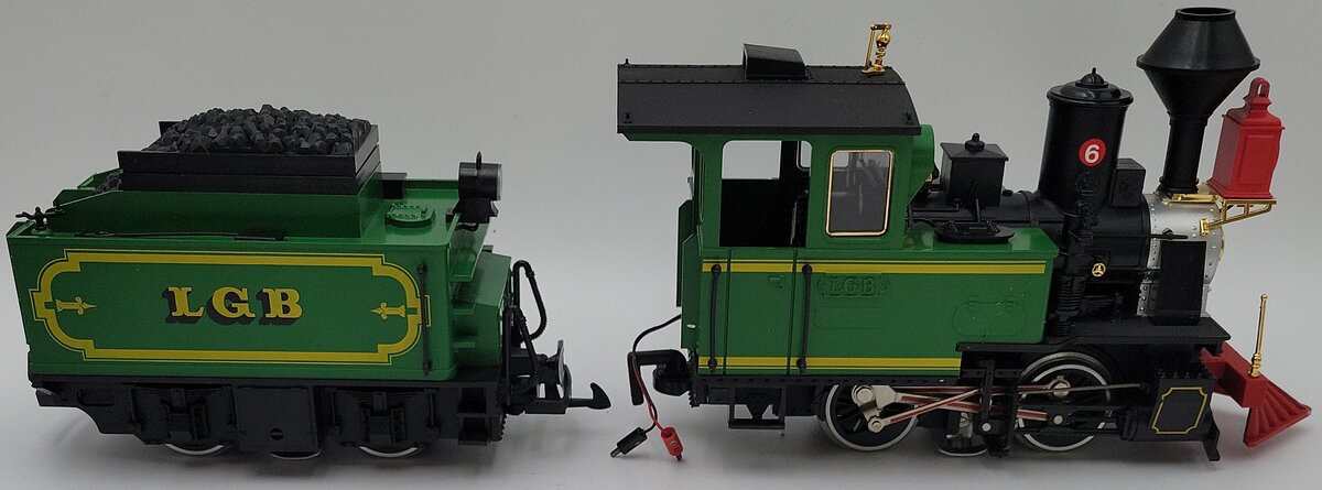 LGB 2017D G Gauge Green 0-4-0 Steam Locomotive with Motorized Tender EX/Box