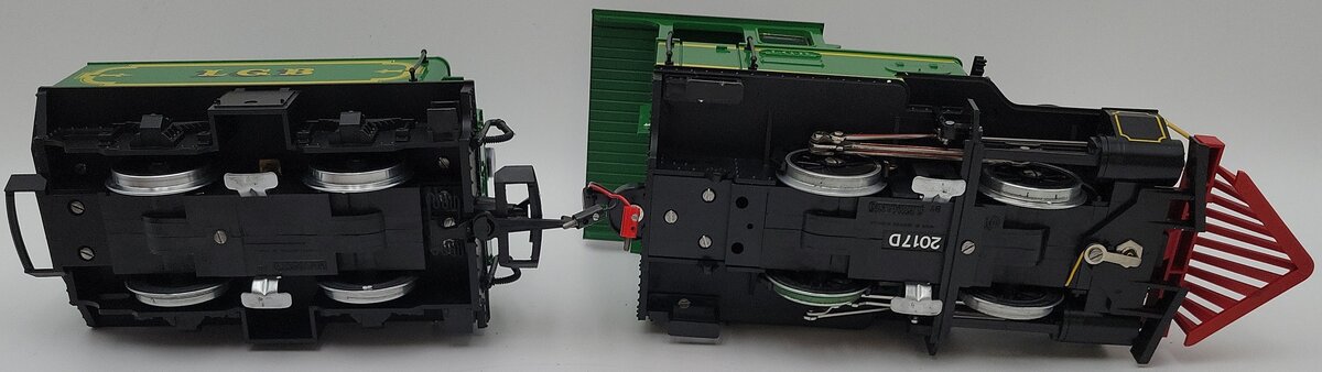 LGB 2017D G Gauge Green 0-4-0 Steam Locomotive with Motorized Tender EX/Box
