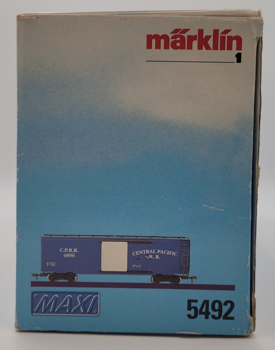 Marklin 5492 G Gauge Central Pacific Boxcar #4896 VG/Box