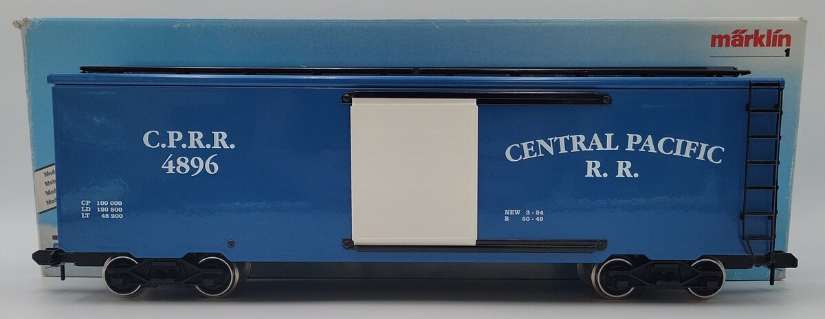 Marklin 5492 G Gauge Central Pacific Boxcar #4896 VG/Box