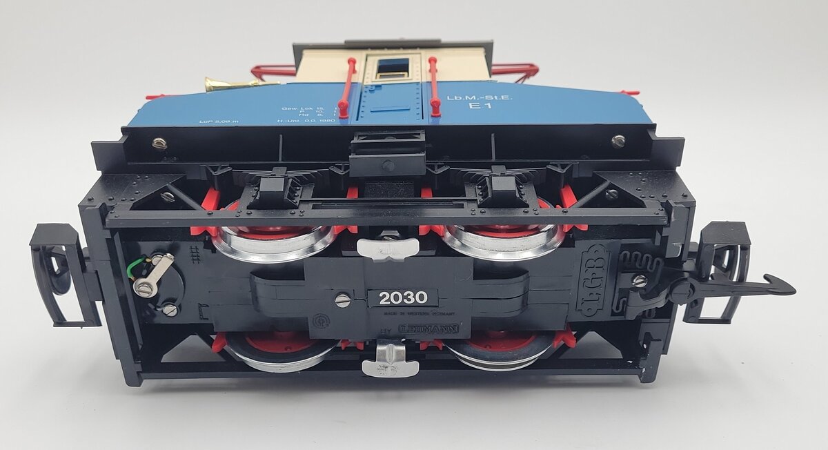 LGB 2030E G Scale Blue Steeple Cab Electric Locomotive LN/Box