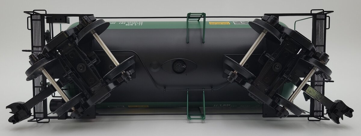 USA Trains R15220 G Gauge Quaker State Beer Can Tank Car (Metal Wheels) EX/Box
