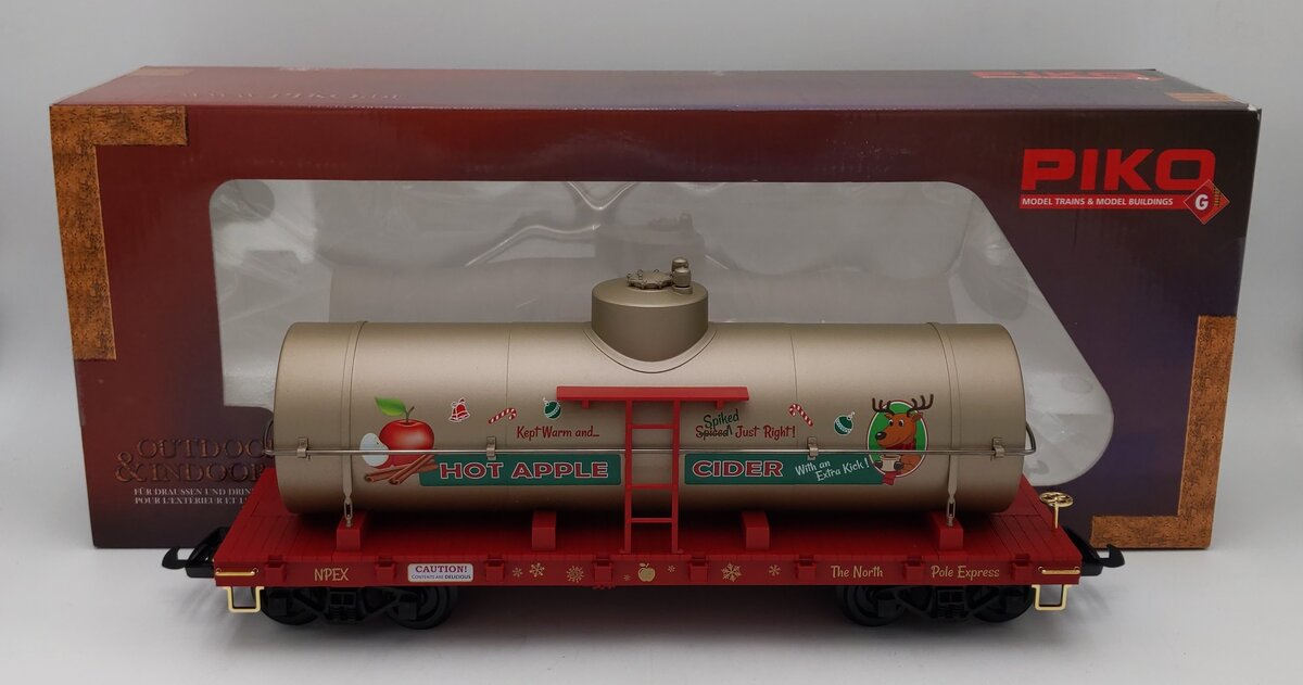 Piko 38780 G Christmas Apple Cider Tank Car LN/Box